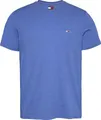 Tommy Jeans Herren T-Shirt Kurzarm Tee Rundhalsausschnitt, Blau (Tempo Blue Htr), M