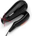 BaByliss 5344E Travel Dry 2000 W Föhn – faltbar, Dual-Voltage, Schwarz/Orange