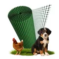 Florade® Kunststoffzaun | Gartenzaun | Geflügelzaun | Gartenzaun Kunststoff | Hundezaun | Robust & witterungsbeständig | Vielseitig einsetzbar | Grüne Farbe | Quadratförmige Maschen | 330g/m²
