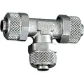 Riegler T-Verbinder, für Schlauch 12/10 mm, SW 17, Messing vernickelt