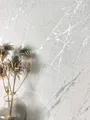 Newroom Vliestapete, Grau Tapete Modern Marmor - Marmoroptik Marmor-Tapete Hellgrau Silber 3D Optik Glamour Metallic für Wohnzimmer Schlafzimmer Küche, Marmora 01