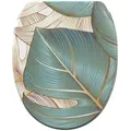 Sanilo Wc-Sitz, Blau, Holzwerkstoff, Baum/Pflanze/Natur, Oval, 37.7x5.5x48 cm, Badezimmer, WC Ausstattung, WC Sitze