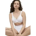 Minimizer-BH TRIUMPH "True Shape Sensation W01", Damen, Gr. 95, Cup D, weiß, Jersey, Tüll, Obermaterial: 65% Polyamid, 26% Elasthan (LYCRA), 9% Polyester, klassisch, BHs, verkleinert die Brust optisch um eine Cup-Größe