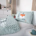 Herding Renforce Kinder Bettwäsche Nordic Forest mint Wendemotiv Wald 100x135 cm
