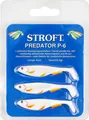 Stroft Predator P-6 Gummifisch 6cm 3 Stück White Fire Fin