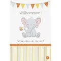 BSB Grußkarten Geburt – Baby - Glückwunschkarte im Format 11,5 x 17 cm mit