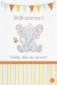 Geburt – Baby  - Glückwunschkarte im Format 11,5 x 17 cm mit Briefumschlag