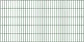 Doppelstab-Gittermatte, Typ 6/5/6, ohne Überstand, Breite 2000 mm x Höhe 800 mm, Farbe: grün RAL 6005