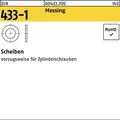Scheibe Din 433-1 4,3 X 8 X0,5 Messing