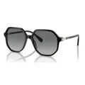Sonnenbrille Swarovski SK6003 100111 57-16-140 Frau Schwarz Objektive Grau