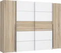FORTE Kleiderschrank Narago, Kombischrank, Paneele wechselbar (B/H/T ca. 270/210/61cm, auch mit Premiumausstattung) gestalte die Schwebetüren einfarbig oder 2 farbig, Made in Europe