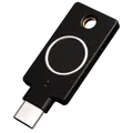 Yubico YubiKey C Bio FIDO Edition, Fingerprint Reader USB-C Dongle, schwarz, USB Firmware 5.7 - Austria ID kompatibel - FIDO-zertifiziert
