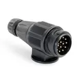 XPOtool Anhänger-Stecker 13polig 12V Kunststoffstecker Kfz Bremslicht Rücklicht