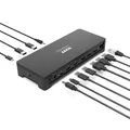 Port Connect Dockingstation, 3 x 4 K, USB-A/USB-C 100 W, 10 Geräte