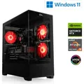 Gaming PC M13010H / AMD Ryzen 5 5500, 6x 3600 MHz / NVIDIA RTX3050 / 32 Go DDR4 RAM / M.2 SSD 1000 GB - Windows 11 Home - Schwarz