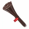 Kabelbinder 200mm x 4,8mm Farbe Dunkelbraun, Braun, 200 Stück