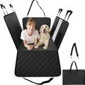 VEVOR Rücksitzverlängerung für die Rückbank des Autos, Autositzbezug für Hunde mit harter Unterseite, Hundeautositzbett 132 x 63 cm, trägt 168 kg, mit Netzfenster und Aufbewahrungstasche