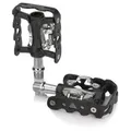 XLC PD-S20 System-Pedal einseitig SPD-kompatibel, schwarz/silber (1 Paar)