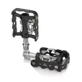 XLC PD-S20 System-Pedal einseitig SPD-kompatibel, schwarz/silber (1 Paar)