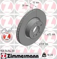 2x Bremsscheibe Zimmermann 150.3494.20 2 Bremsscheiben Vorderachse Vorne