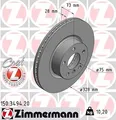 2x ZIMMERMANN 150.3494.20 Bremsscheibe für BMW