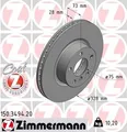 2x ZIMMERMANN Bremsscheibe 150.3494.20 für BMW