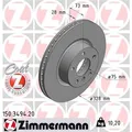 2x ZIMMERMANN Bremsscheibe 150.3494.20