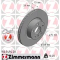 ZIMMERMANN 2x Bremsscheibe vorne Ø328 mm Innenbelüftet für BMW X3 F25 xDrive20d