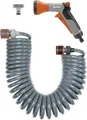 Gardena 04647-20 Spiralgartenschlauch-Set Schlauch-Innen-Ø=6.1mm 10m 1/4 Zoll 1 St. Grau, Orange