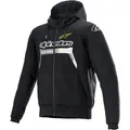 Alpinestars Chrome Ignition Gr. 4XL Herren Motorrad Hoodie schwarz-fluogelb