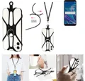 K-S-Trade Handyhülle für Asus ZenFone Max Pro (M1), 3in1 Handykette Handyband Handykordel Halsband Smartphone-Ring