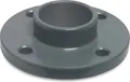 Mega Klebeflansch PVC-U DN40 x 50 mm DIN Flansch x Klebemuffe 10 bar, grau