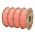 eSUN PLA Filament 1.75mm, PLA Basic 3D Drucker Filament Maßgenauigkeit +/- 0.03mm, 1KG pro Spule, 4 Spulen 3D Druck 3D Filament, Rosa-4KG