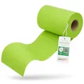 Sensalux Vlies Tischläufer Apfelgrün 15 cm x 25 m, Tischband stoffähnlich, Tischdeko Meterware für Hochzeit Geburtstag Event Catering, Oeko-TEX