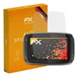 atFoliX 3x Panzerfolie für TomTom Rider 550 Schutzfolie matt&stoßfest Folie