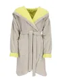 Vossen Bademäntel Damen Kurzmantel mit Kapuze Runa stone/electric yellow - 0006 S