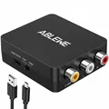 RCA auf HDMI Konverter, AV zu HDMI Adapter 1080P Mini Cinch Composite CVBS Vi...