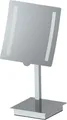 Primaster LED Stand-Kosmetikspiegel eckig Badspiegel Spiegel Kosmetikspiegel