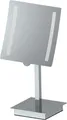 Primaster LED Stand-Kosmetikspiegel 5-fach Vergrößerung eckig