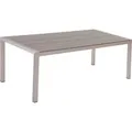 Beliani Gartentisch VERNIO Grau Silber 180x90x76