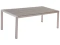 Outdoor Modern Gartentisch 6 Personen Grau Aluminium 180 x 90 cm Vernio