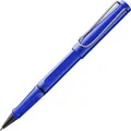 LAMY safari roll-ink blue Tintenroller, mit Tintenpatrone ASA-Kunststoff, blau hochglänzend, Metallclip, ergonomisches - 1 Stück (1240186)