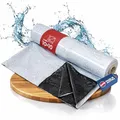 Folienkönig® Silofolie 10x10m in Rolle - GRÖßE WÄHLBAR! Poolplane rechteckig, Abdeckplane, Abdeckfolie, Gartenfolie, Siloplane, Farbe: Schwarz/Weiß
