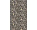 Fototapete Vlies 39178-1 The Wall II Sternengrafik Taupe 3-tlg. 159 x 280 cm