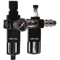 Aerotec Druckminderer FX 4100 für Druckluft, 1/2 Zoll, Wartungseinheit mit Nebelöler