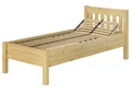 Hohes Holzbett 100x200 breites Seniorenbett Einzelbett Zubehör wählbar V-60.55-10Federholzrahmen inkl.