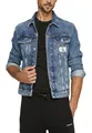 Klein Jeansjacke Calvin CK Jeans 90S Varsity College Jacke Blouson Gewebtes CK Jeans Logo-Patch vorn auf der Brust