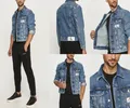 CALVIN KLEIN 90S DENIM JACKET Varsity College Uni Jeans Jacke Blouson Blue New S
