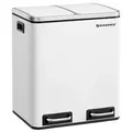 SONGMICS Mülltrenner 2x 15,0 l weiß, 1 St.