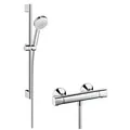 Hansgrohe "Crometta 100 Vario" Brause-Set mit Thermostat-Armatur (chrom)